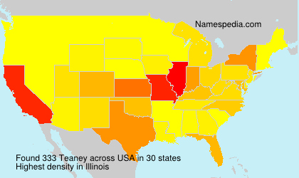 Surname Teaney in USA Surname Teaney in USA