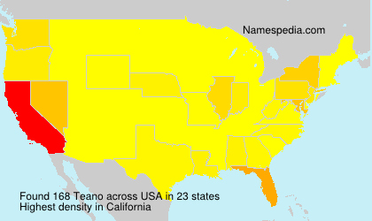 Surname Teano in USA Surname Teano in USA