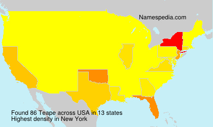 Surname Teape in USA Surname Teape in USA