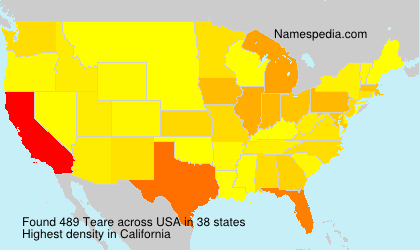 Surname Teare in USA Surname Teare in USA