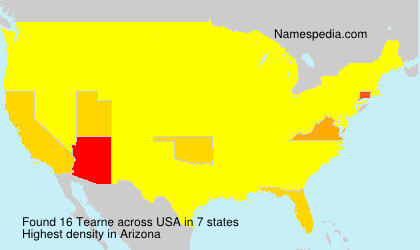 Surname Tearne in USA Surname Tearne in USA