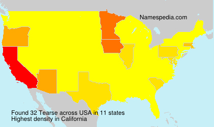 Surname Tearse in USA Surname Tearse in USA