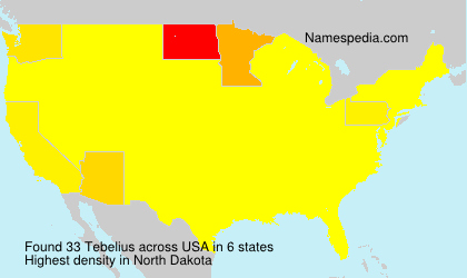 Surname Tebelius in USA Surname Tebelius in USA