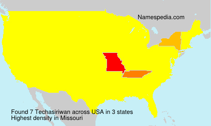 Surname Techasiriwan in USA Surname Techasiriwan in USA