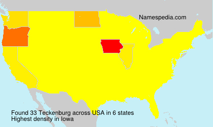 Surname Teckenburg in USA Surname Teckenburg in USA