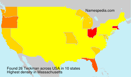 Surname Teckman in USA Surname Teckman in USA