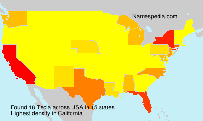 Surname Tecla in USA