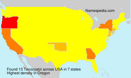 Surname Tecocoatzi in USA Surname Tecocoatzi in USA