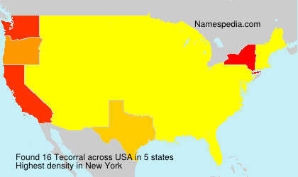 Surname Tecorral in USA Surname Tecorral in USA