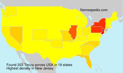 Surname Tecza in USA Surname Tecza in USA
