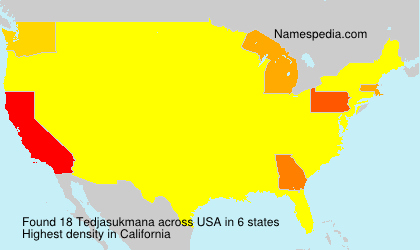Surname Tedjasukmana in USA Surname Tedjasukmana in USA
