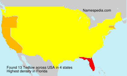 Surname Tedlow in USA Surname Tedlow in USA