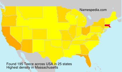 Surname Teece in USA Surname Teece in USA