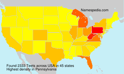 Surname Teets in USA Surname Teets in USA