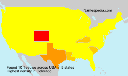 Surname Teeuwe in USA Surname Teeuwe in USA