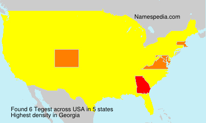 Surname Tegest in USA Surname Tegest in USA