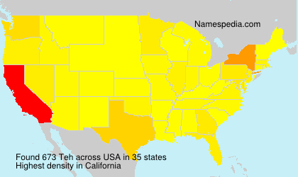 Surname Teh in USA Surname Teh in USA
