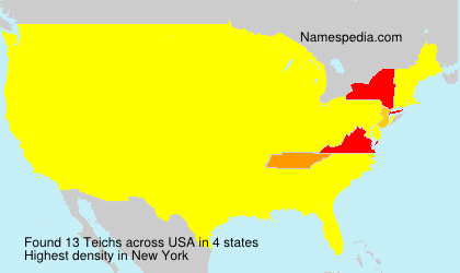 Surname Teichs in USA Surname Teichs in USA