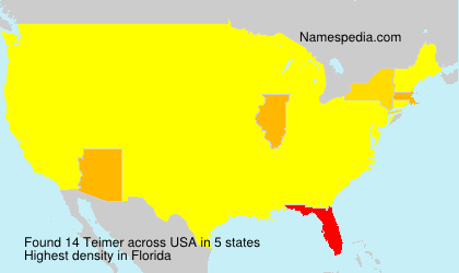 Surname Teimer in USA Surname Teimer in USA