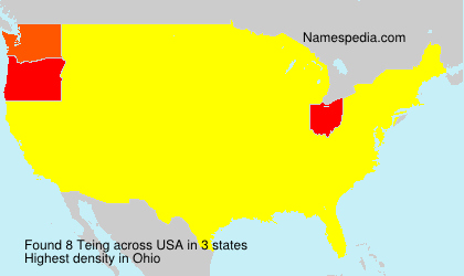Surname Teing in USA Surname Teing in USA
