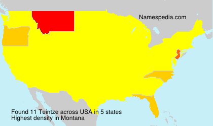 Surname Teintze in USA Surname Teintze in USA
