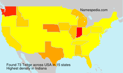 Surname Teitge in USA Surname Teitge in USA
