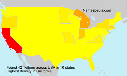 Surname Teitgen in USA Surname Teitgen in USA