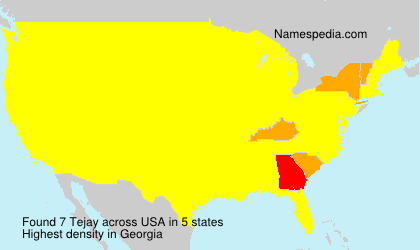 Surname Tejay in USA