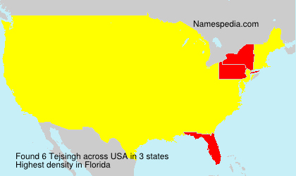 Surname Tejsingh in USA Surname Tejsingh in USA
