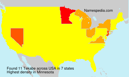 Surname Tekabe in USA Surname Tekabe in USA