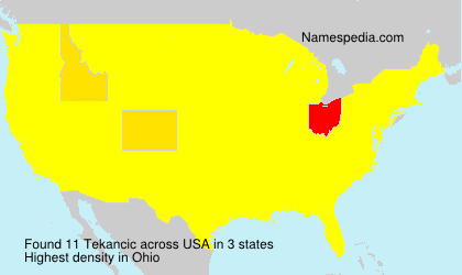 Surname Tekancic in USA Surname Tekancic in USA