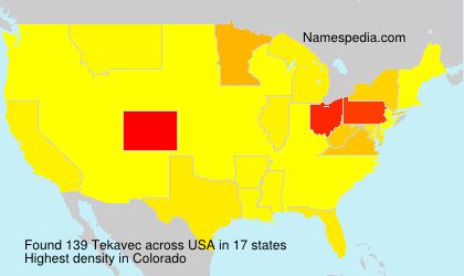Surname Tekavec in USA Surname Tekavec in USA
