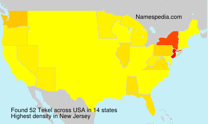 Surname Tekel in USA Surname Tekel in USA
