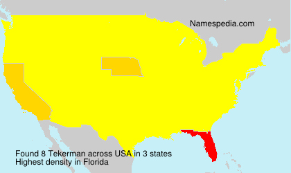 Surname Tekerman in USA Surname Tekerman in USA