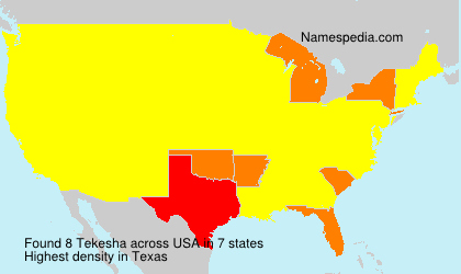 Surname Tekesha in USA Surname Tekesha in USA
