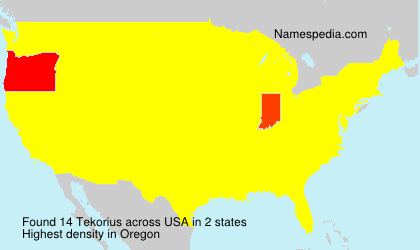Surname Tekorius in USA Surname Tekorius in USA