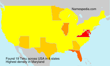 Surname Teku in USA Surname Teku in USA
