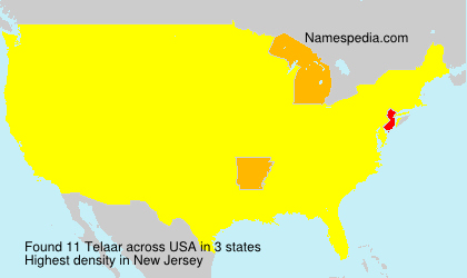 Surname Telaar in USA Surname Telaar in USA