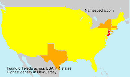 Surname Teleda in USA Surname Teleda in USA