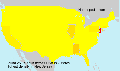 Surname Telepun in USA Surname Telepun in USA