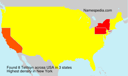 Surname Telitsyn in USA Surname Telitsyn in USA