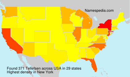 Surname Tellefsen in USA Surname Tellefsen in USA
