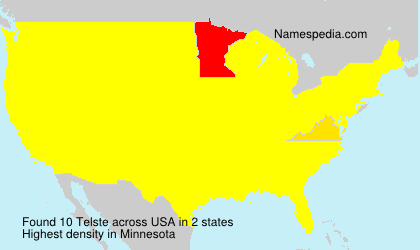 Surname Telste in USA Surname Telste in USA