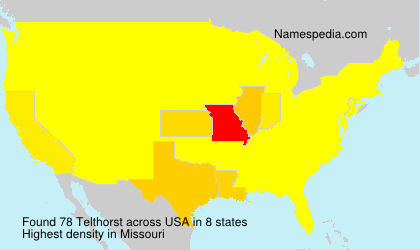 Surname Telthorst in USA Surname Telthorst in USA