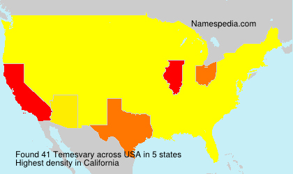 Surname Temesvary in USA