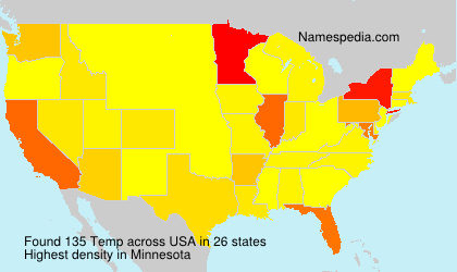 Surname Temp in USA Surname Temp in USA