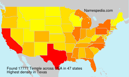 Surname Temple in USA Surname Temple in USA