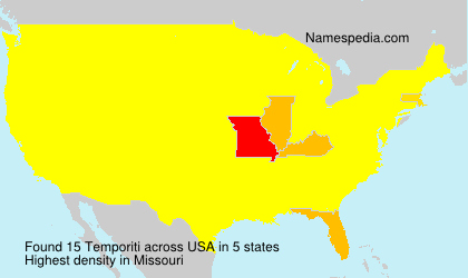 Surname Temporiti in USA Surname Temporiti in USA