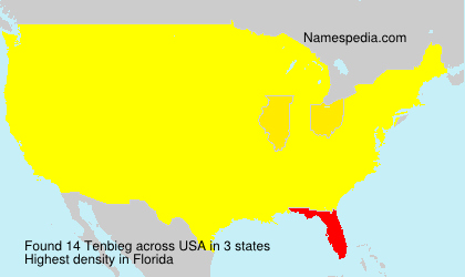 Surname Tenbieg in USA Surname Tenbieg in USA