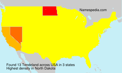 Surname Tendeland in USA Surname Tendeland in USA